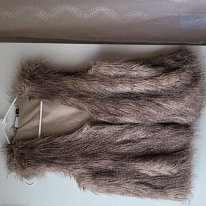 Allen B by Allen Schwartz Faux Fur Vest Size Medium